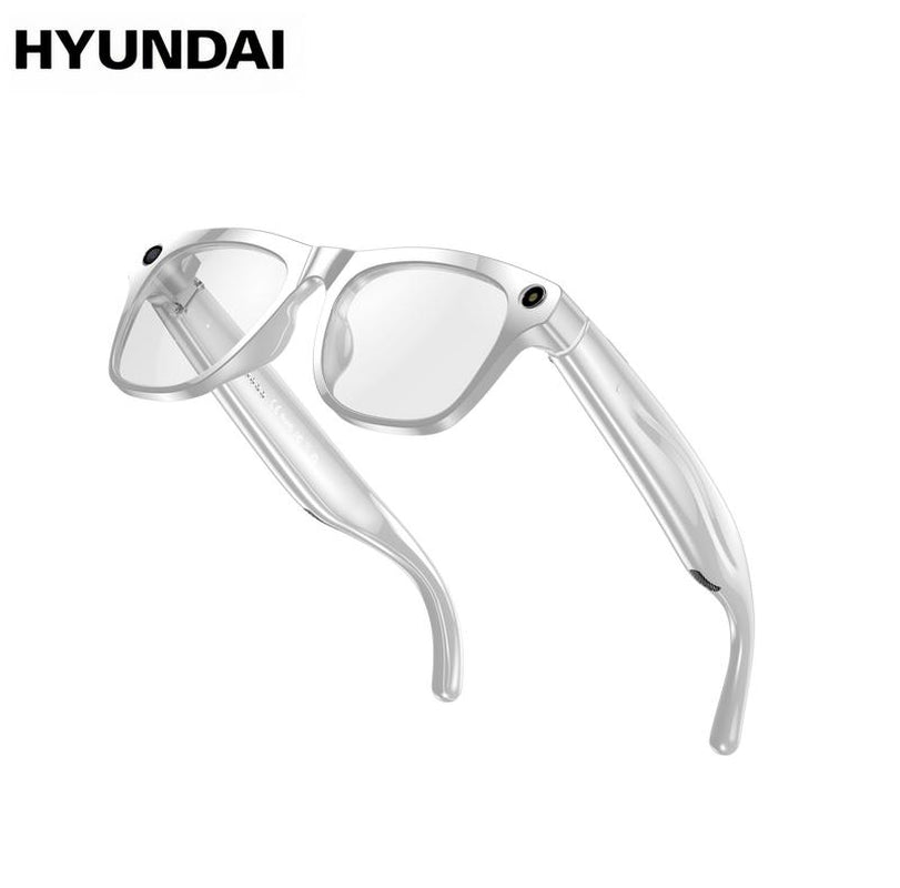 HYUNDAI XK ONE Pro Smart Camera Glasses with HD Recording, Surround Sound, and Blue Light Blocking Lenses - Perfect for Work and Driving!