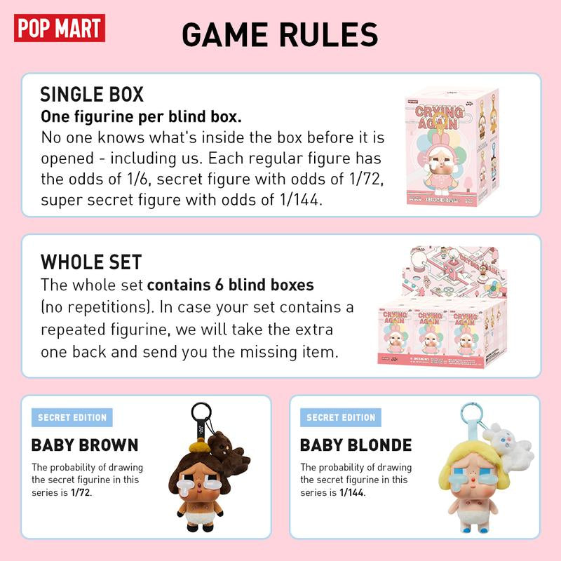 Unbox the Feels with CRYBABY's Crying Again Vinyl Face Plush - Mystery Blind Box Surprise! πβ¨
