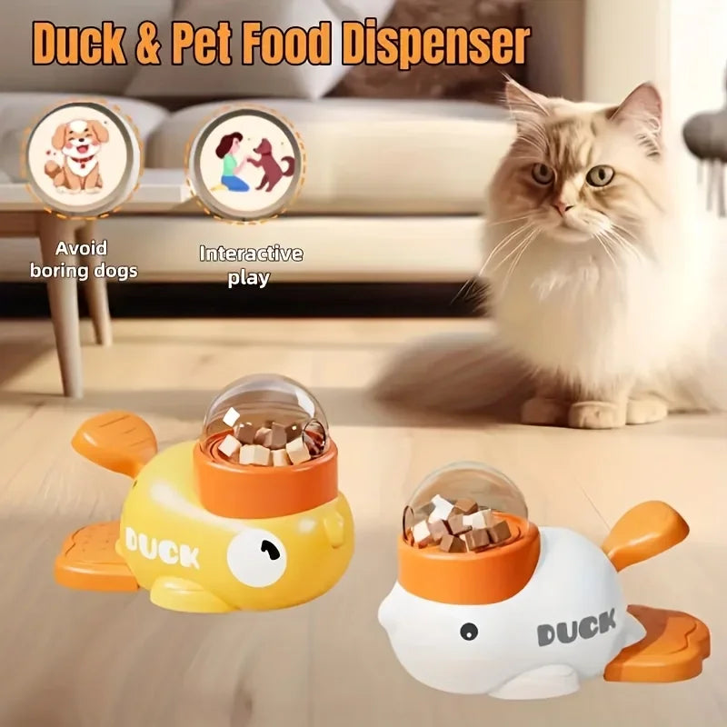Interactive Automatic Pet Feeder Toy - Slow Feed Bowl for Cats & Dogs, No Battery Required, Engaging Training Game, Durable Plastic