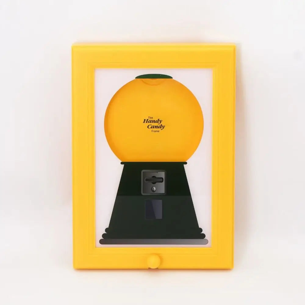 Rotating Candy Dispenser Picture Frame - Easy Restock, Moisture-Proof & Dust-Proof Design