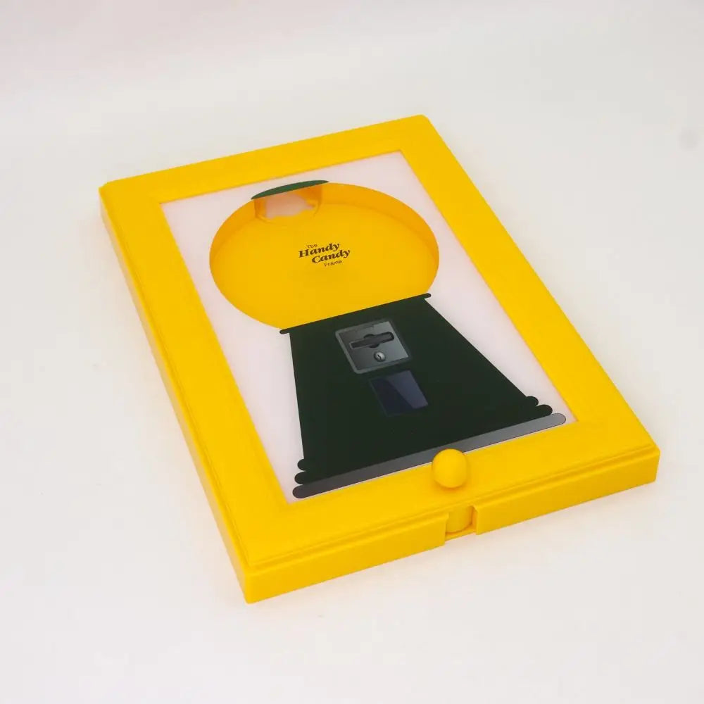 Rotating Candy Dispenser Picture Frame - Easy Restock, Moisture-Proof & Dust-Proof Design