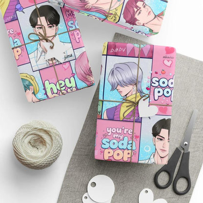 Kpop Demon Hunters Christmas Wrapping Paper - Saja Boys Huntrix Gift Wrap for Festive Celebrations