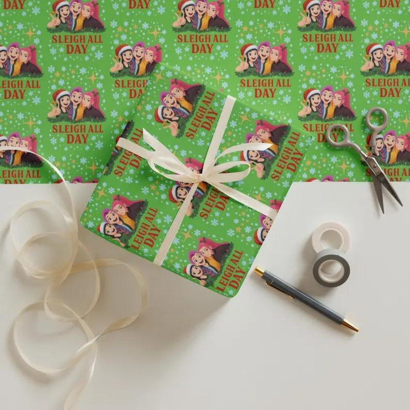 Kpop Demon Hunters Christmas Wrapping Paper - Saja Boys Huntrix Gift Wrap for Festive Celebrations