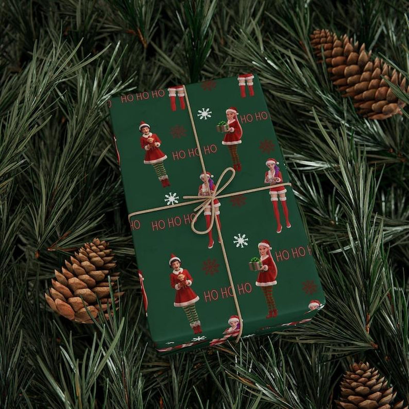 Kpop Demon Hunters Christmas Wrapping Paper - Saja Boys Huntrix Gift Wrap for Festive Celebrations