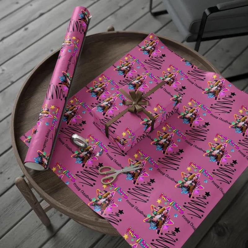 Kpop Demon Hunters Christmas Wrapping Paper - Saja Boys Huntrix Gift Wrap for Festive Celebrations