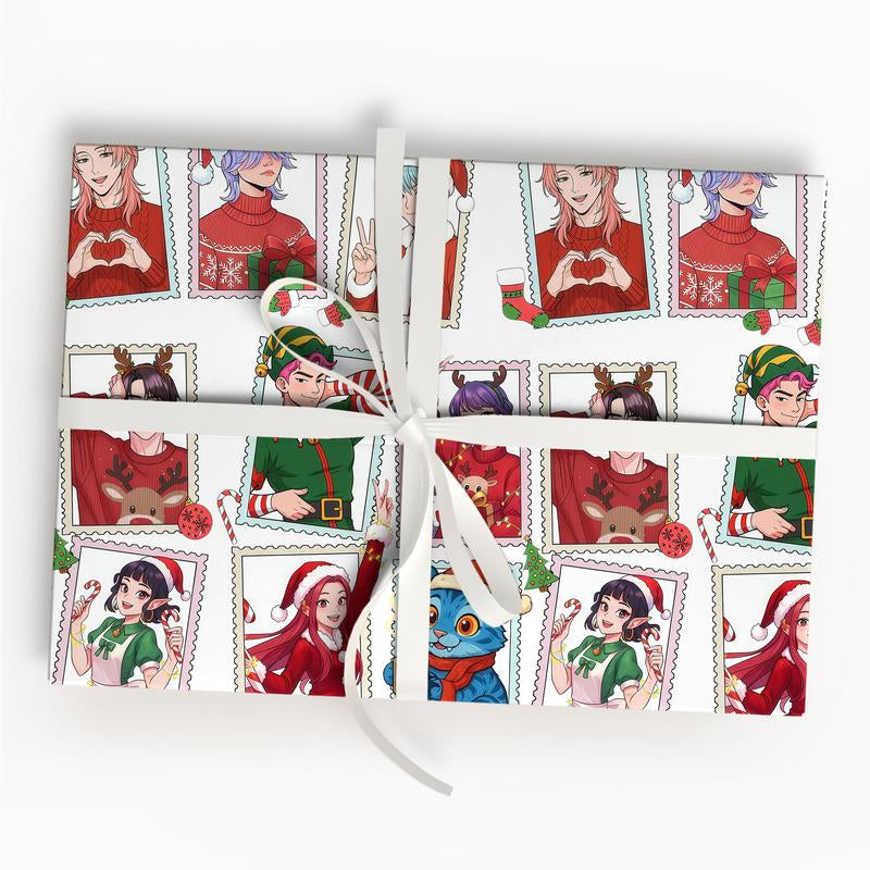 Kpop Demon Hunters Christmas Wrapping Paper - Saja Boys Huntrix Gift Wrap for Festive Celebrations