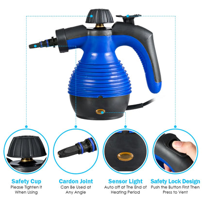 Powerful Handheld Steam Cleaner for Chemical-Free Deep Cleaning