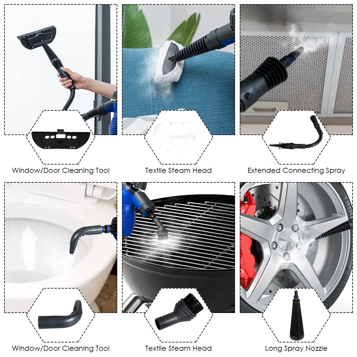 Powerful Handheld Steam Cleaner for Chemical-Free Deep Cleaning