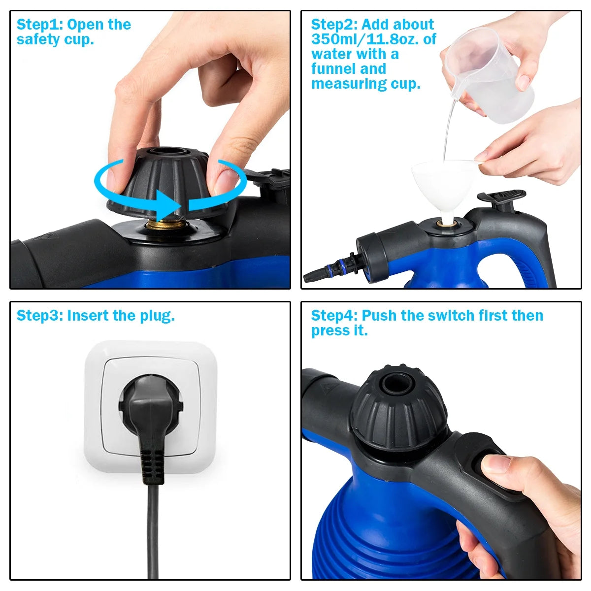 Powerful Handheld Steam Cleaner for Chemical-Free Deep Cleaning