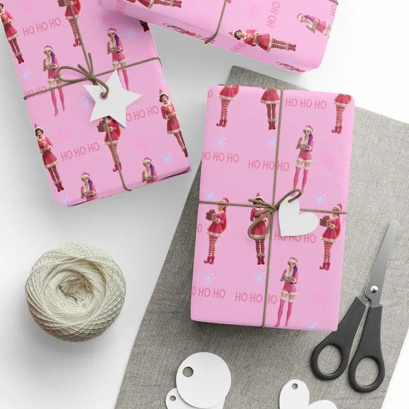 Kpop Demon Hunters Christmas Wrapping Paper - Saja Boys Huntrix Gift Wrap for Festive Celebrations