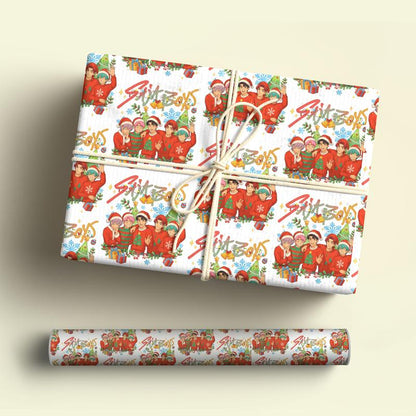 Kpop Demon Hunters Christmas Wrapping Paper - Saja Boys Huntrix Gift Wrap for Festive Celebrations