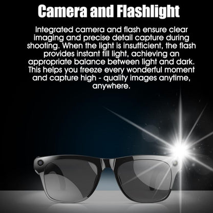 HYUNDAI XK ONE Pro Smart Camera Glasses with HD Recording, Surround Sound, and Blue Light Blocking Lenses - Perfect for Work and Driving!