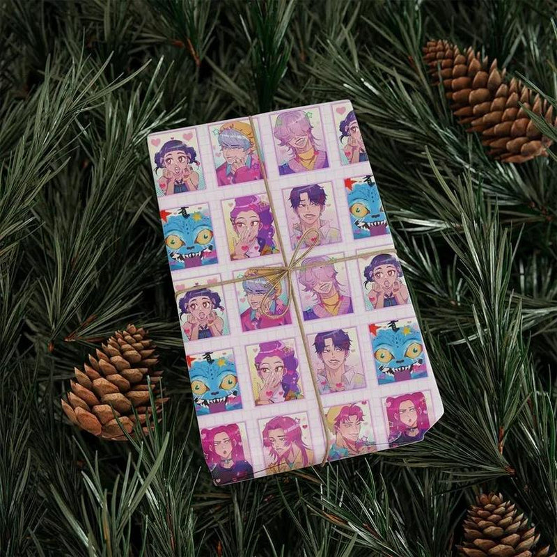 Kpop Demon Hunters Christmas Wrapping Paper - Saja Boys Huntrix Gift Wrap for Festive Celebrations